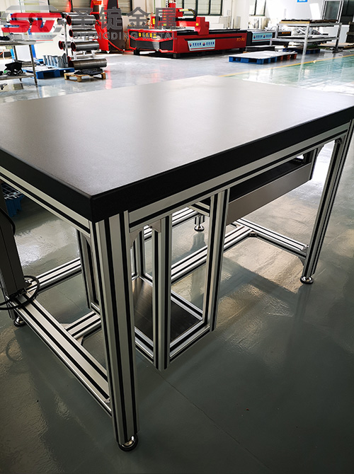 Aluminum alloy and stainless steel for marble table